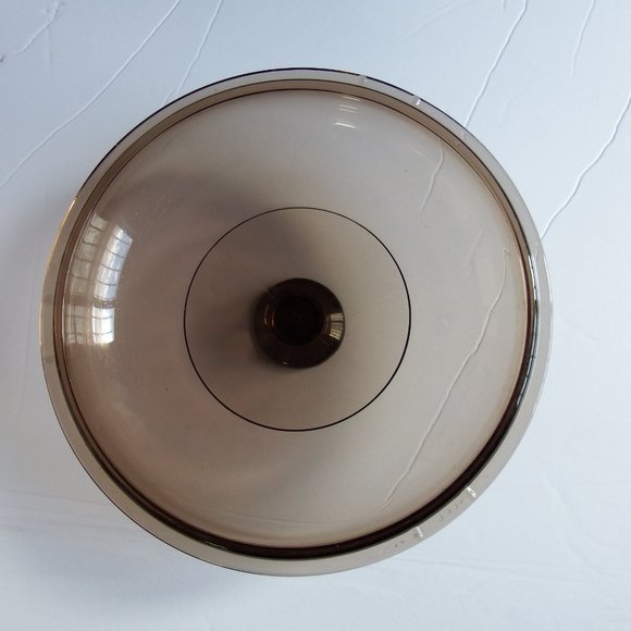 Pyrex Amber Pot Top 9" - Picture 2 of 4